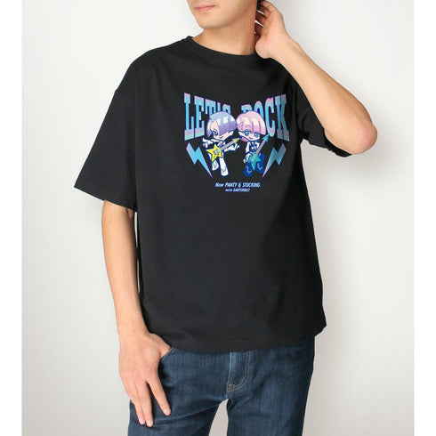 『New PANTY & STOCKING with GARTERBELT』F*Kaoriさんイラスト ポリエステル&ポリウレタン ロックver. BIGシルエットTシャツユニセックス